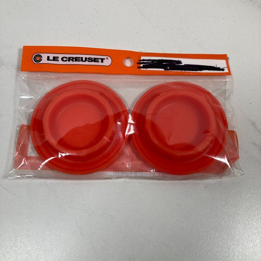 Le Creuset - Mill Caps - Set of 2 - Orange - NWT